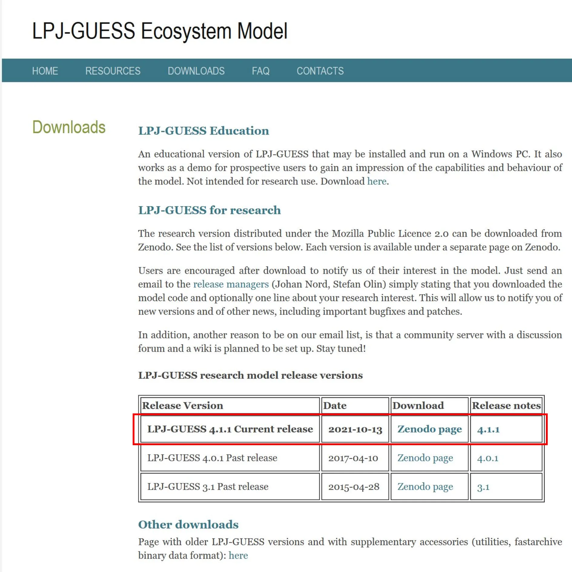 LPJ-GUESS website